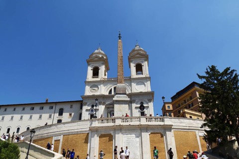The church Santissima Trinita dei Monti, Santa Trinita dei Monti or Santissima Trinita al Monte
