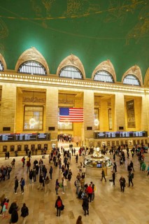 Grand Central Terminal Station Architecture in Manhattan New York, USA, North America