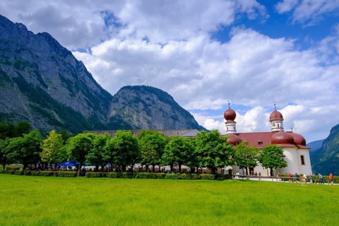 St. Bartholomä am Königssee, Berchtesgadener Land, Upper Bavaria, Bavaria, Germany, Europe