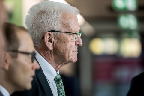 Portrait of Winfried Kretschmann (Greens), profile, Minister President of the Federal State of