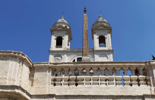 The church Santissima Trinita dei Monti, Santa Trinita dei Monti or Santissima Trinita al Monte
