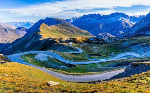 Route des Grandes Alpes, pass Col du Galibier, Departement Hautes-Alpes, Savoier Alps, region