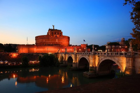 Castel Sant'Angelo, Mausoleo di Adriano, Mausoleum for the Roman Emperor Hadrian, Castel