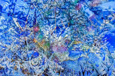 Creative shot, ice and snow alienated, Christmas card, Christmas, motif, pattern, pattern, wrapping