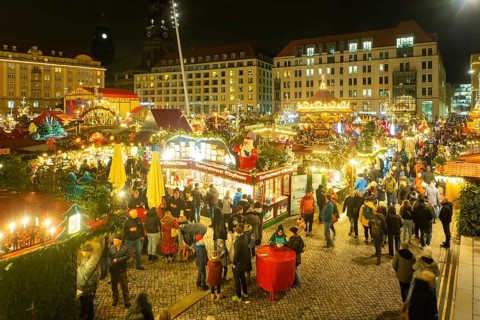 The Dresden Striezelmarkt is a Christmas market in Dresden. It has been held in Advent since 1434,