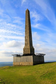Historic Lansdowne monument, Cherhill, Wiltshire, England, UK