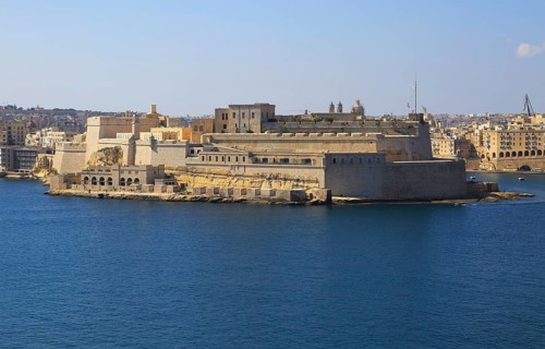 Fort Saint Angelo, Grand Harbour, Vittoriosa, Valletta, Malta, Europe