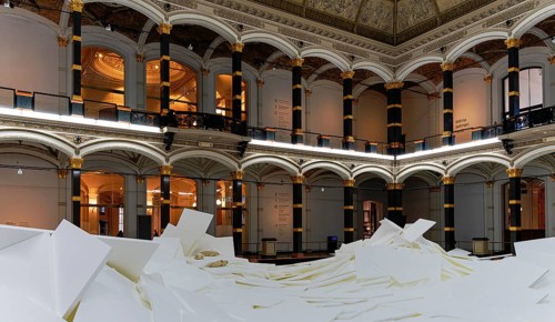 Interior photograph, Martin Gropius Bau, General Idea exhibition, Berlin, Germany, Europe
