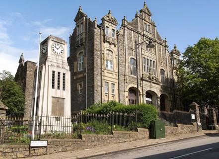 Workmen's Hall building, Blaenavon World Heritage town, Torfaen, Monmouthshire, South Wales, UK