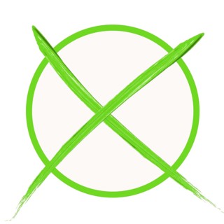 Green voting cross