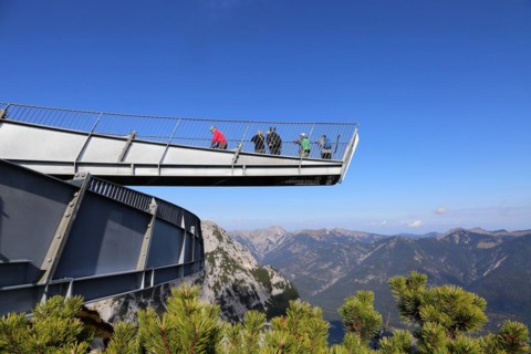 The AlpspiX viewing platform at the Alpspitze mountain station, Garmisch-Partenkirchen