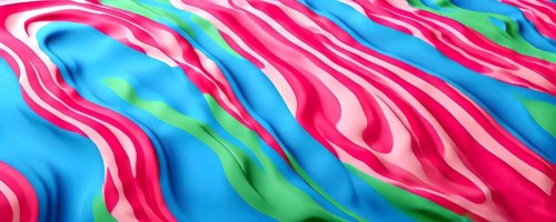 Seamless abstract pattern of vector fluid curved lines creating a dynamic ripple effect in vibrant