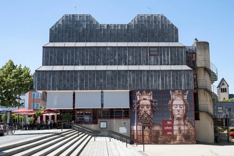 Diocesan Museum on the market square, Paderborn, Westphalia, North Rhine-Westphalia, Germany,