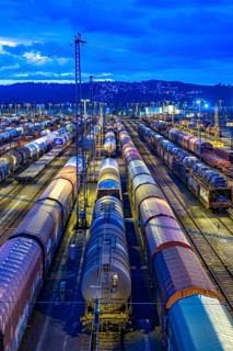 The Hagen-Vorhalle marshalling yard, one of the 9 largest in Germany, is located on the