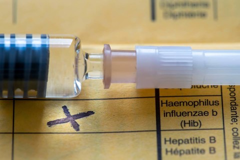 Vaccination booklet, vaccination against Haemophilus influenza type B (HiB), the most common