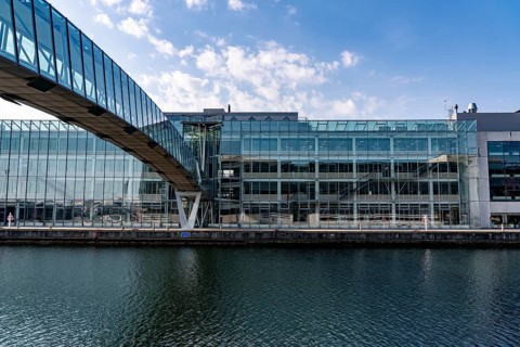 Aalborg University, Sluseholmen neighbourhood, on an artificial island, former industrial area, now