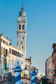 Steeple of San Girgio dei Greci, church, city trip, holiday, travel, tourism, lagoon city,