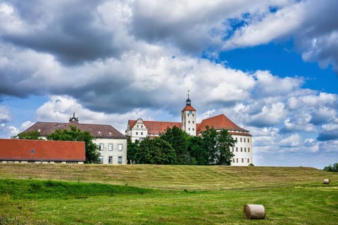Pretzsch Elbe Castle, Bad Schmiedeberg, Saxony-Anhalt, Germany, Europe