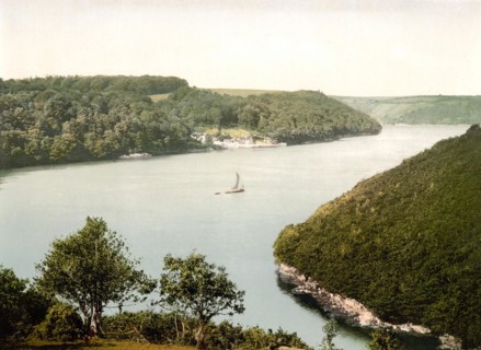King Harry Passage, near Falmouth, harbour town on the south coast of the county of Cornwall in
