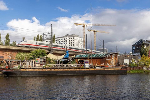 Holzmarkt 25, urban neighbourhood in Berlin-Friedrichshain. Internationally recognised example of
