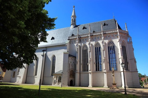 Late Gothic knight's chapel, Hassfurt, Hassfurt, Hassberge district, Lower Franconia, Bavaria,
