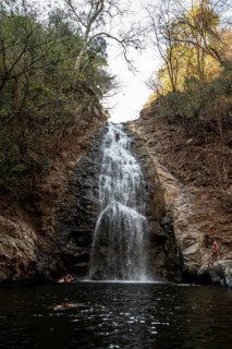 Cascada Montezuma waterfall, Montezuma, Nicoya Peninsula, Puntarenas Province, Costa Rica, Central