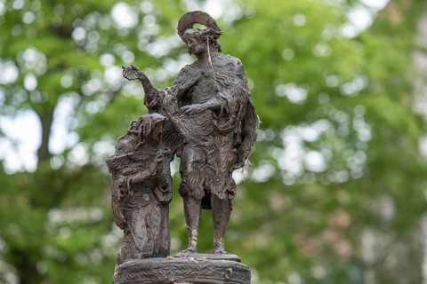 Sculptures on the Gunther Fountain, 2010 Sculptor Joseph Michael Neustifter, Niederaltaich, Lower