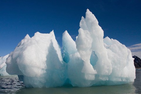 Ice formations, blue ice, iceberg, Svalbard Spitsbergen, Lilliehooksfjorden, Norway, Europe