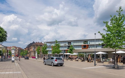 Landauer Stadtboulevard Ostbahnstraße, Landau i.d. Pfalz, Rhineland-Palatinate, Germany, Europe