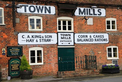 Town Mills former grain mill pub, Andover, Hampshire, England, UK