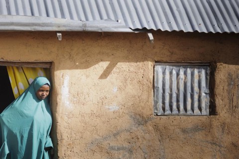 Young woman at her house in the community in Maraban Dare, 07/02/2024