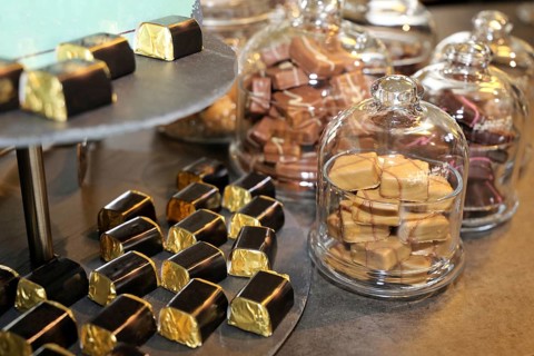 Variation of homemade chocolates