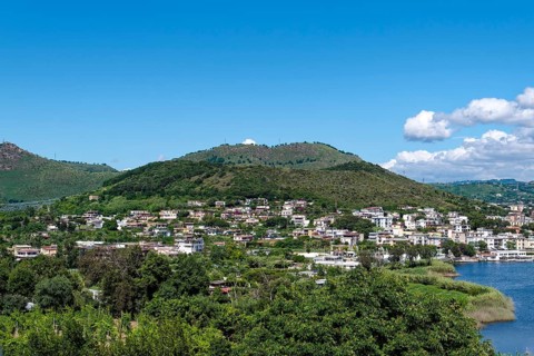 Monte Nuovo, the new mountain, is a volcanic cone located at the western end of the Phlegraean