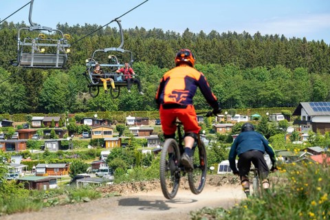 Bikepark Winterberg, on the Kappe mountain, 11 mountain bike downhill trails, in all levels of