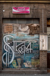 The Schalke Mile, Mile of Tradition, Kurt-Schumacher-Straße in Gelsenkirchen-Schalke, side street,