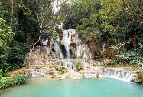 Kuang Si Waterfall near Luang Prabang, Laos, Asia