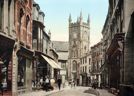 The Fore Street, St Austell, town on the south coast of the English county of Cornwall, England,
