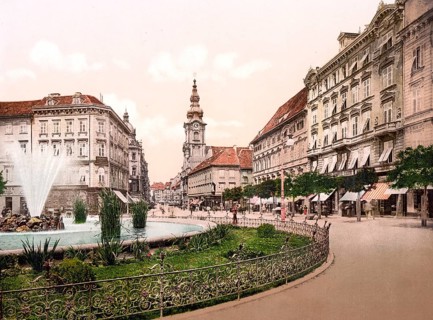 Herrengasse, Graz, Styria, formerly Austro-Hungary, today Austria, c. 1890, Historic, digitally