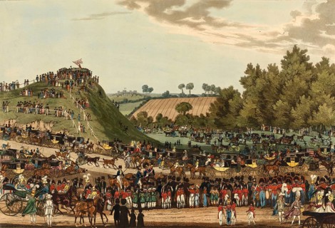 The Ceremony of the Procession to Montem, 1850, England, Historical, digitally restored