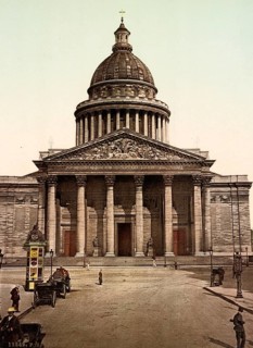 Pantheon on the Hill of St Genoveva, the National Hall of Fame, Paris, France, 1890, Historical,