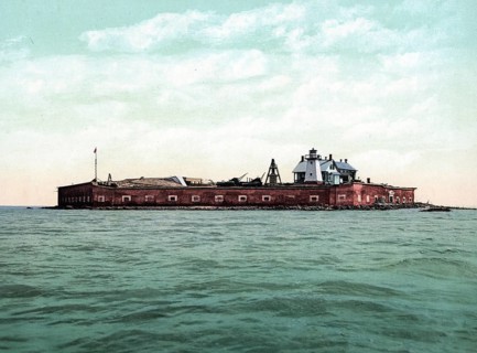 Fort Sumter, Charleston, South Carolina, United States of America, USA, digitally restored