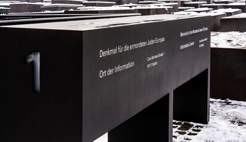 Access to the Memorial to the Murdered Jews of Europe, Berlin, Germany, Europe