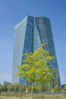 European Central Bank ECB, Main Building, Headquarters, Sonnemannstraße, Ostend, Frankfurt am Main,
