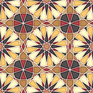 Islamic geometric seamless vector pattern