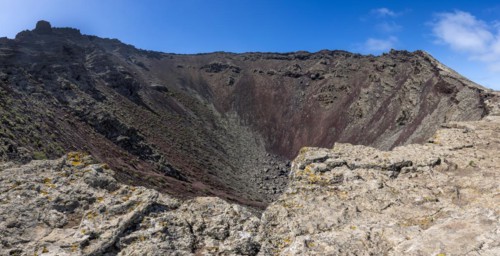 La Corona volcanic crater, Lanzarote, Ye, Canary Islands, Spain, Europe