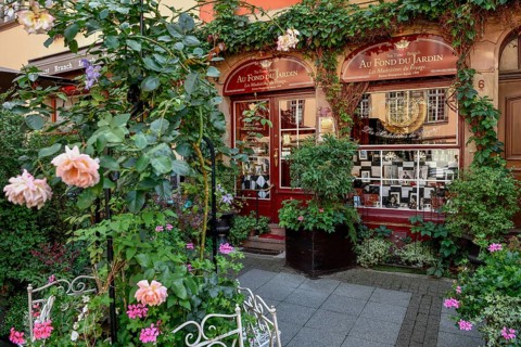 Au Fond du Jardin, confectionery and tea house, Strasbourg, Département Bas-Rhin, Alsace, France,