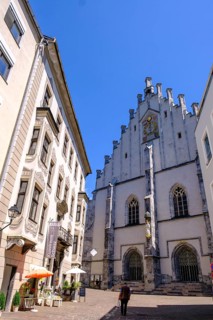 Franz-Josef-Straße with parish church, Old Town Schwaz, Inntal, Tyrol, Austria, Europe