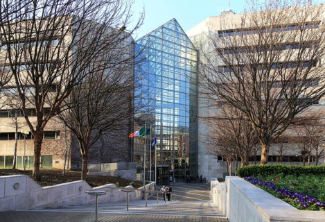 Modern architecture of Dublin City Council Civic Offices building, Dublin, Ireland, Republic of