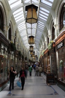 Royal Arcade, Norwich, England. George Skipper's Royal Arcade, a shopping centre in the Art Nouveau