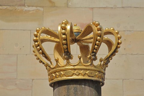 Golden royal crown as a memorial to the Prussian era after 1815, arts and crafts, jewellery,